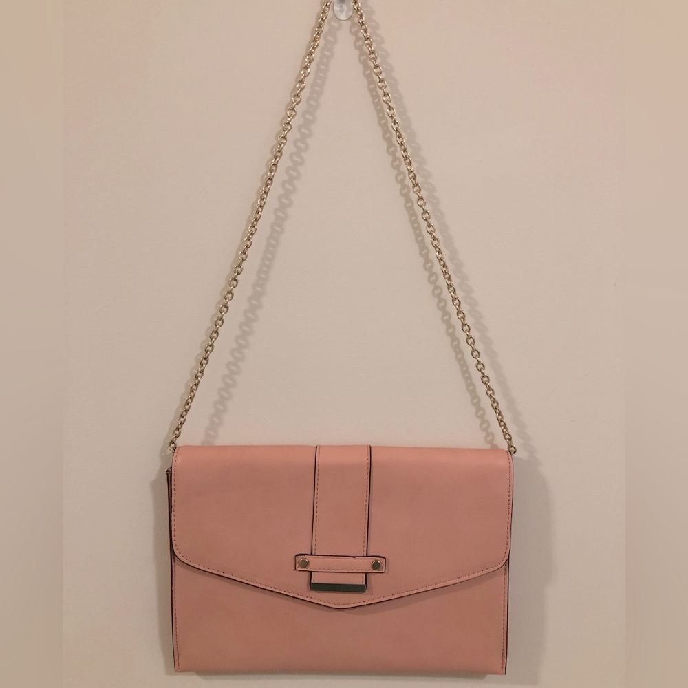 Neiman Marcus envelope purse with gold chain